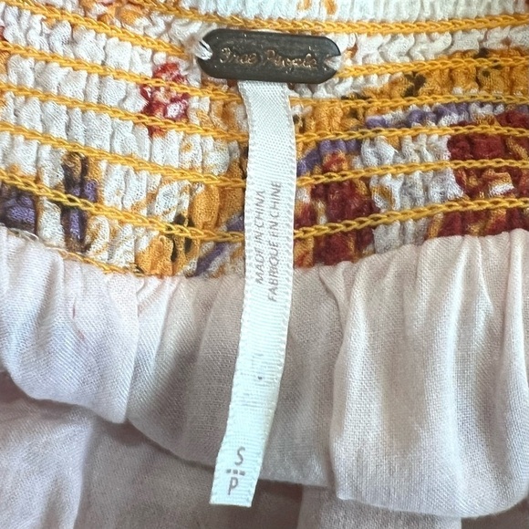 Free People Carmen Printed Off The Shoulder Wide Leg Jumpsuit Women’s Small - Picture 14 of 15